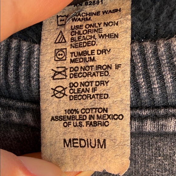 Harley-Davidson Blue Marbling Crew Neck Sweater - Picture 6 of 10